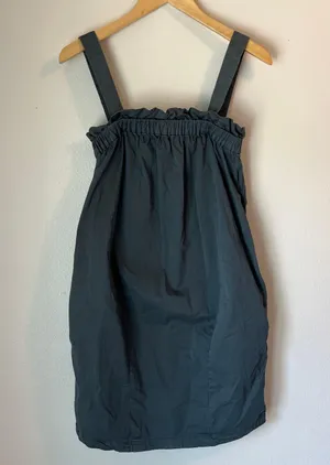 The Paperbag Mini Dress Organic Cotton Dark Slate Gray Size XS thumbnail 1