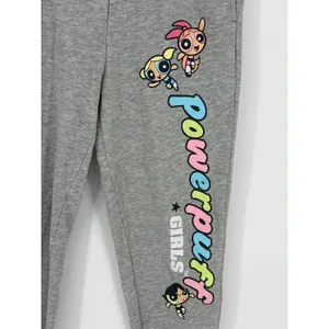 Powerpuff Girls Jogger Sweatpants Women Medium Cartoon Network Gray Y2K Medium thumbnail 4