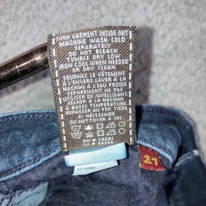 7 For All Mankind Cropped Jeans Women 27 Dark Wash Low Rise‎ Cuffed Hem Fit 28 thumbnail 10