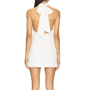 MORE TO COME Natalia Mini Dress in White, Size XS thumbnail 2