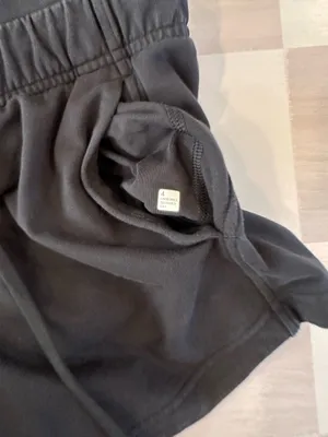 lululemon inner glow short 3” french terry cotton black W7BDRS 4 thumbnail 7