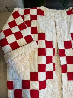 Vintage Handmade Oversized Quilt Coat thumbnail 2