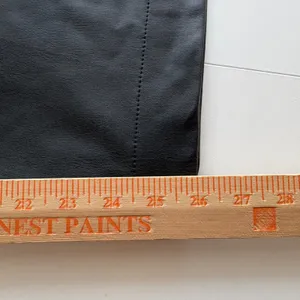 Maeve Anthropologie Colette Faux Leather Pants 30 Black Wide Leg High Rise‎ thumbnail 11