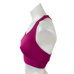 Lululemon Women's Pink Strappy Cross Yoga Athletic Sports Bra Crop Top Size 4 thumbnail 2