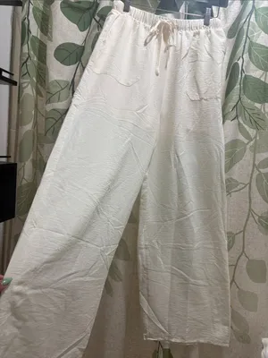 HYFVE Women's Wide Leg Pants in Cream thumbnail 2