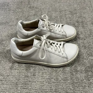 Birkenstock Bend Low Shoes Womens 7 White Leather Sneakers 38 Casual Lace Up thumbnail 5