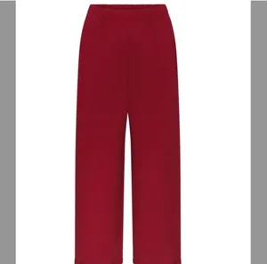 SKIMS straight leg cotton fleece pants in brick (limited edition color) thumbnail 3