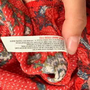 Free People Dobby Dot Flouncy Slip Dress Open Back Red Floral Paisley Mini Small thumbnail 9
