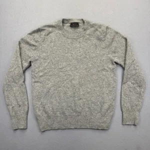Quince Mongolian Cashmere Crewneck Sweater Heather Grey LB1055-SGK001‎ Size M thumbnail 1