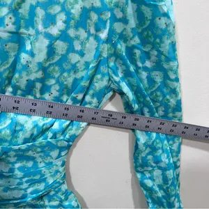 Easy Clothes Blue And Green Manae Dress Our Color: Blue And Green size medium thumbnail 5