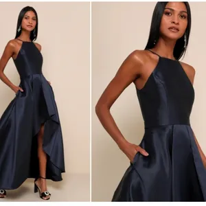 LULU's Prom Wedding Chic Special Event Sexy High Low Hem Dress • Large NWOT thumbnail 5