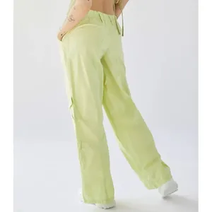 BDG Urban Outfitters NWOT Lime Y2K Low Rise Baggy Wide Leg Cotton Cargo Pant thumbnail 4