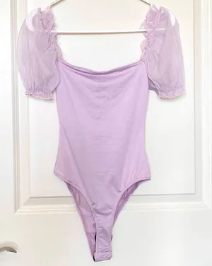 Princess Polly Girl in Love Bodysuit Lilac thumbnail 4