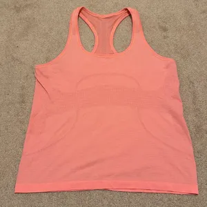 Lululemon Swiftly Tech Tank Top Size 12 Coral Orange thumbnail 2