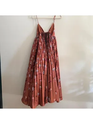 BHLDN Maya Pleated V-Neck Midi Dress thumbnail 8