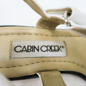 Vintage 90s Cabin Creek White Leather Sandals thumbnail 9