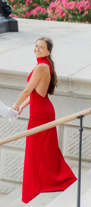 Lulus Asymmetrical Red Dress thumbnail 4