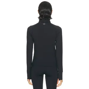 Beyond Yoga Fleeceback 1/4 Zip Pullover in Black Size Small thumbnail 4