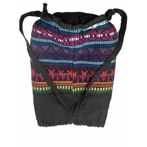 Lightweight Multicolor Boho Hippie Reusable Shopping‎ Backpack Nature Organics thumbnail 8
