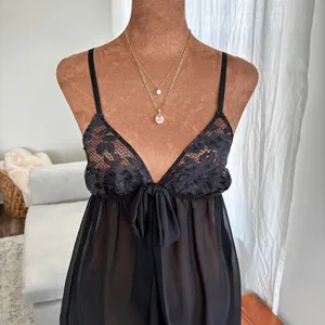 Bluebella Babydoll Top Small Black Sheer Lace Bow Romantic Coquette Lingerie thumbnail 13
