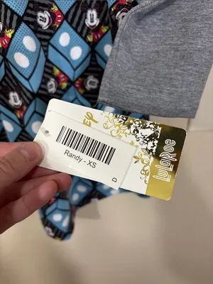 Disney Mickey Mouse Lularoe Randy Baseball Tee Size XS NEW thumbnail 4
