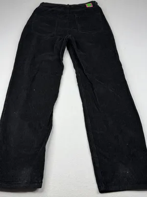 Empyre Tori Corduroy Pants Womens 5 Black Baggy Wide Leg Y2K Skater Grunge thumbnail 4