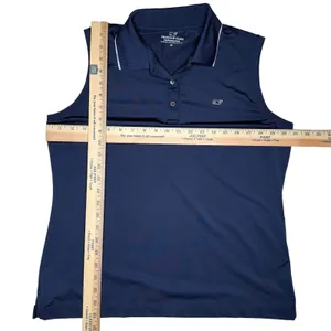 Vineyard Vines Performance Polo Shirt Size M Blue Sleeveless Tank Golf Tennis thumbnail 10