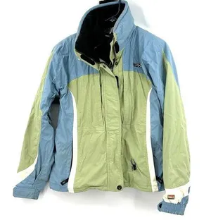 Spyder Size 10 Blue Green Jacket Coat Zip in Fleece Liner Outdoors Layers Winter thumbnail 1