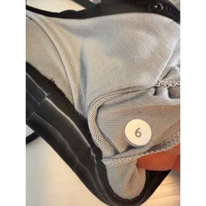 Lululemon Make a Move‎ Strappy Sports Bra Size 6 Twisted Dune Silver Fox/Black thumbnail 5