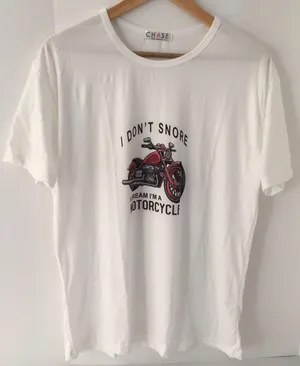 Motorcycle Shirt, XXL 🏍 White thumbnail 1