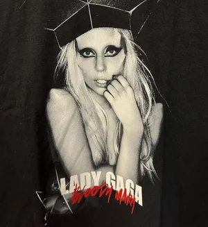 Lady Gaga Bloody Mary Pop Star Tshirt size 2x thumbnail 2