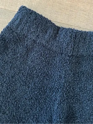 skims black fuzzy soft comfy casual shorts thumbnail 5