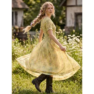 Free People Damson Madder Dainty Ethereal Cottage Raphaela Midi Dress 16 XL thumbnail 15