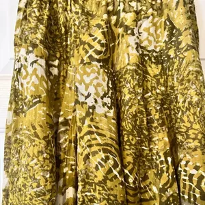 Free People boho wide leg pants, green pattern, lightweight, size XS thumbnail 4
