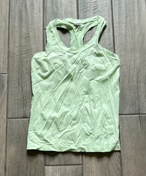 Athleta Green Fitted Sleeveless Tank Top thumbnail 1