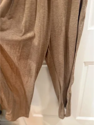 Emery Rose Brown Sleeveless Jumpsuit with Side Slits Size S thumbnail 2