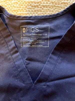 Figs Navy V-Neck Scrub Top thumbnail 2