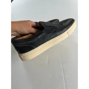 Duluth Sz 8 womens Black Lifetime Cowhide Leather Slip-On Sneakers Flat Shoes thumbnail 3