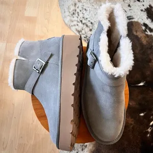 KOOLABURRA NWOT UGG Grey‎ Kelissa Mini Faux Fur Boots Size 6 thumbnail 1