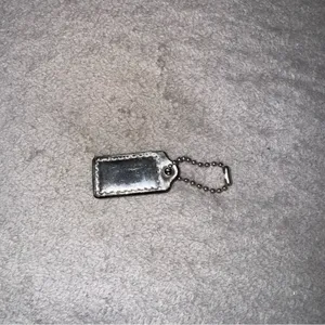 Coach Silver Keychain Tag thumbnail 3