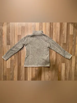 Patagonia Women’s 1/4-Zip Better Sweater Pullover - Heathered Tan/Cream/Oatmeal thumbnail 3
