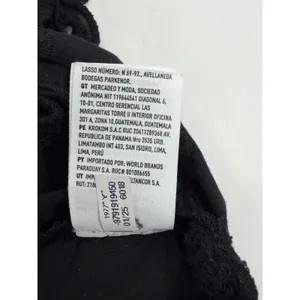 American Eagle Black Eyelet Embroidered Tie Back Crop Top Small Square Neck Puff thumbnail 9