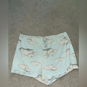 Vintage 80s ESLEEP Medium Cloud Pajama Set Shorts & Top thumbnail 8