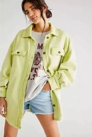 Free People Ruby Jacket Shacket Oversized Fleece Jacket thumbnail 1