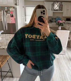 Playboy plaid sweatshirt thumbnail 2