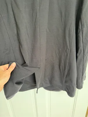 Athleta Eastbound Blazer Black Open Front Career Travel Jacket Size‎ 12 thumbnail 7
