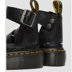 Dr. Martens Clarissa II 8 Lug Soled Chunky Leather Platform Sandals in Black thumbnail 4