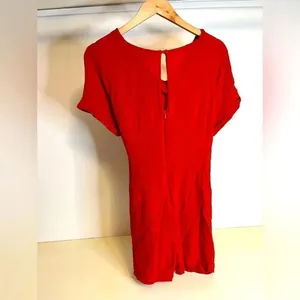 NWT- Good Luck Gem Short Sleeve V-Neck Belt Romper XL - fits like a large thumbnail 3