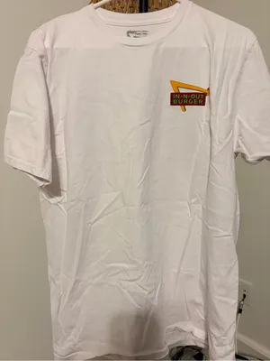 In n out White Short Sleeve Logo Tee Size L thumbnail 1