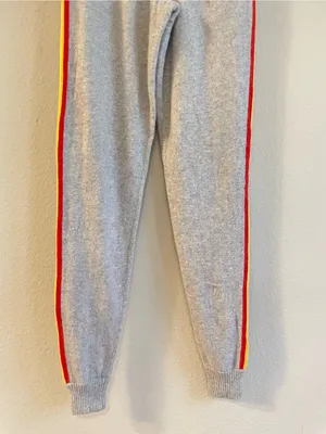 FROM FUTURE Cashmere Striped Band Pull On Joggers Size XS Gray thumbnail 6